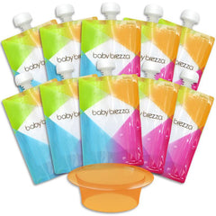 Reusable Baby Food Storage Pouches - 10 units